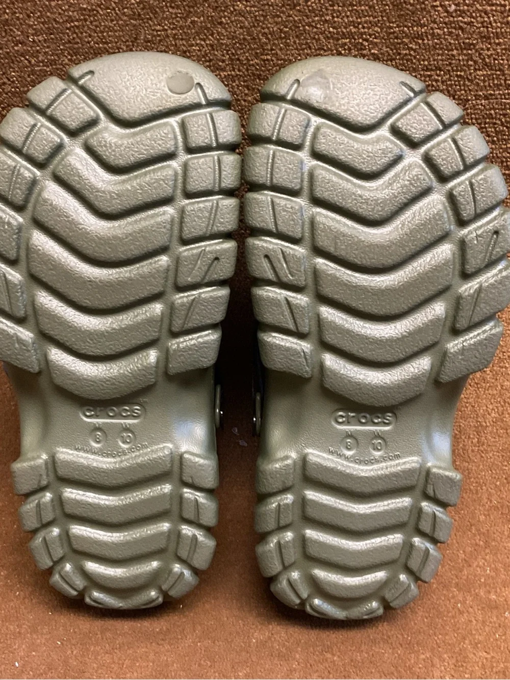 Crocs Off Road Sport Clog Army Green Rugged Outdoor Shoes Mens US 8